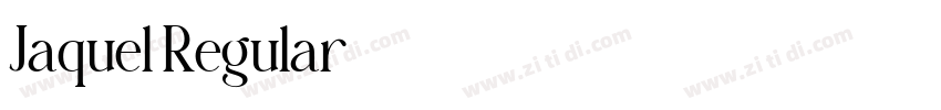 Jaquel Regular字体转换